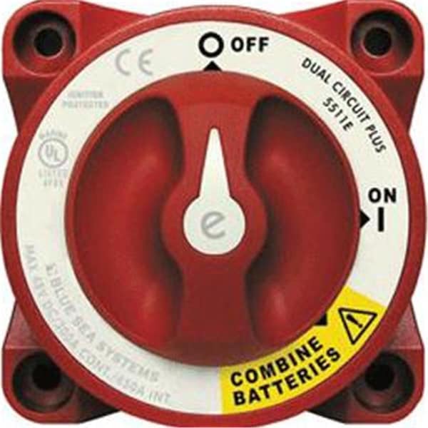 Blue Sea Systems Blue Sea e-Series Dual Circuit Plus Battery Switch BL81729 - main